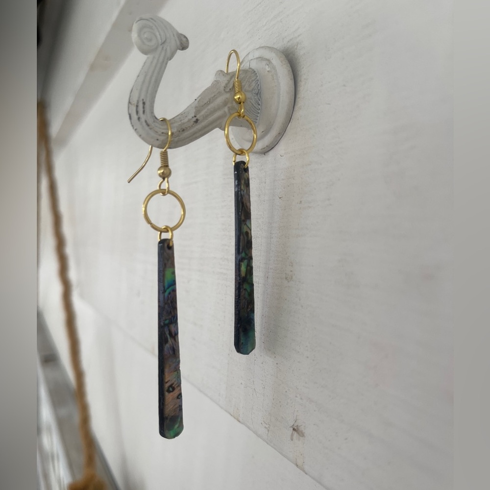 Black and turquoise earrings by MCM Designs